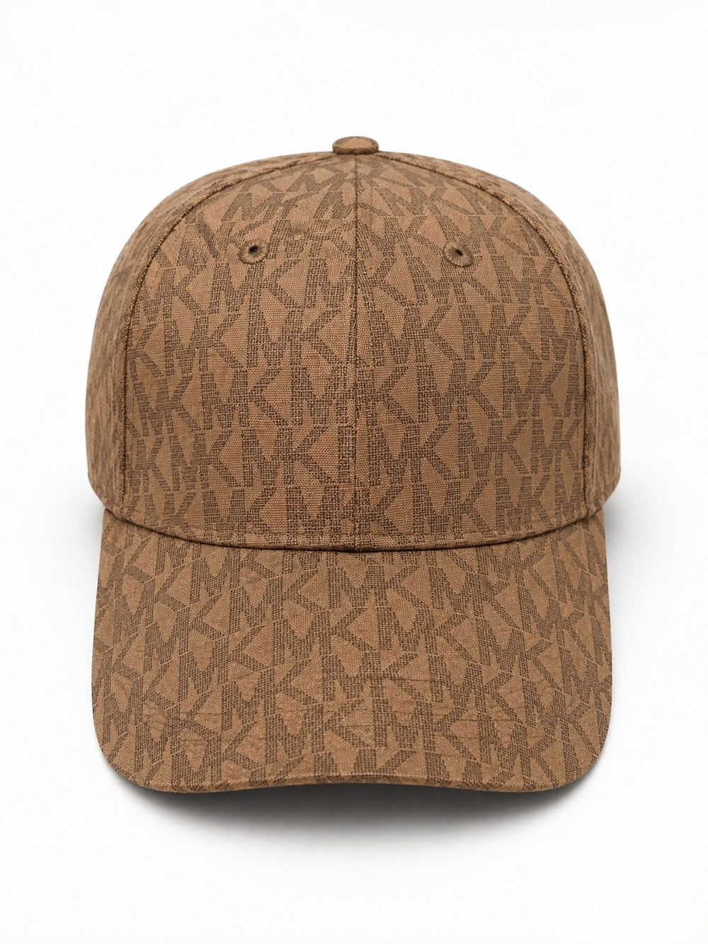 🆕️Michael Kors Brown Logo Monogram Baseball Cap Hat Adjustable Designer Luxury